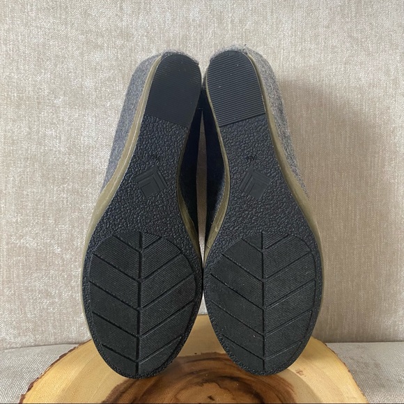 7 For All Mankind Womens Grey Wool Lace Up Wedge Heel Ankle Booties Size 8 1/2M - Picture 6 of 10